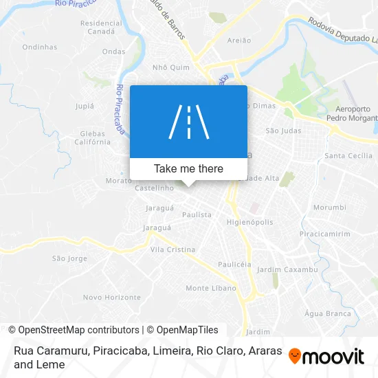 Rua Caramuru map