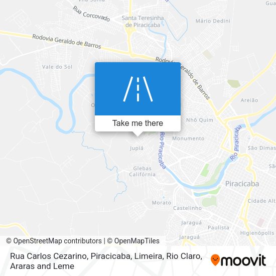 Rua Carlos Cezarino map