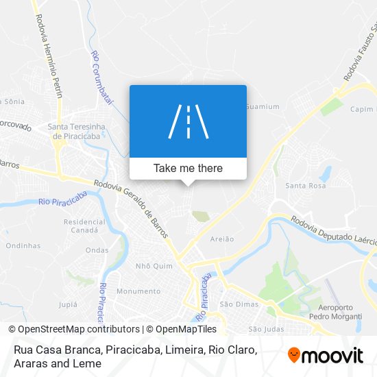 Mapa Rua Casa Branca