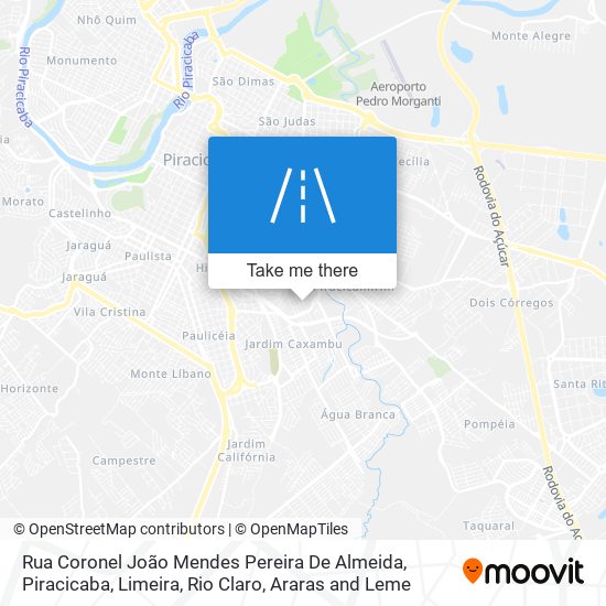 Rua Coronel João Mendes Pereira De Almeida map