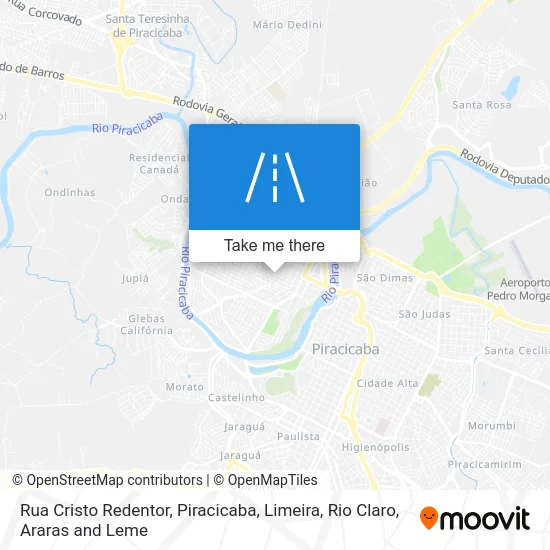 Rua Cristo Redentor map