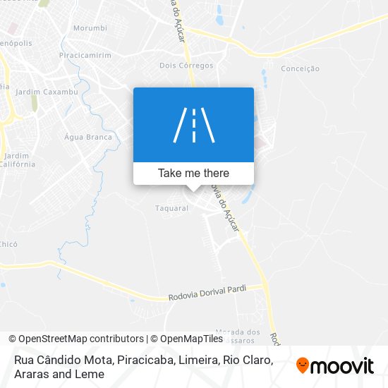 Rua Cândido Mota map