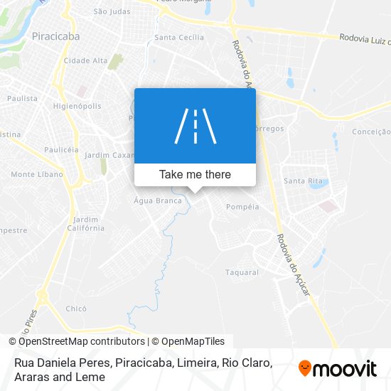 Mapa Rua Daniela Peres