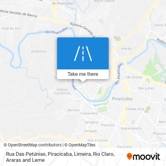 Rua Das Petúnias map