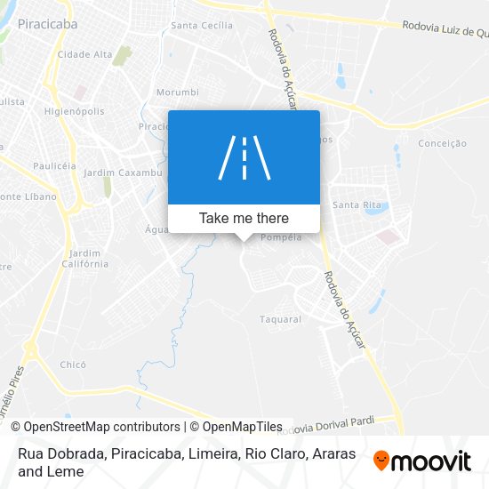 Mapa Rua Dobrada