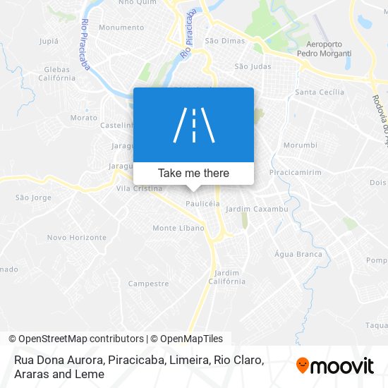 Mapa Rua Dona Aurora
