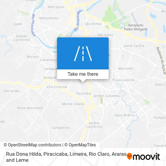 Rua Dona Hilda map
