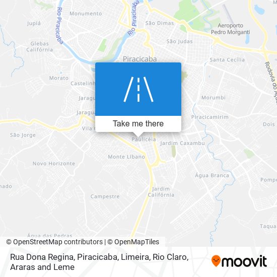 Rua Dona Regina map