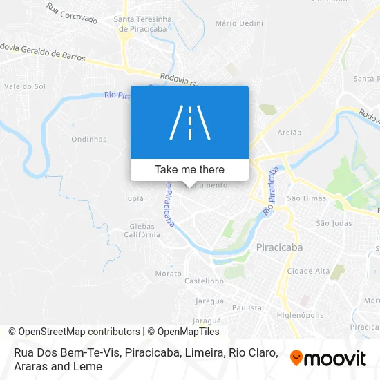 Rua Dos Bem-Te-Vis map