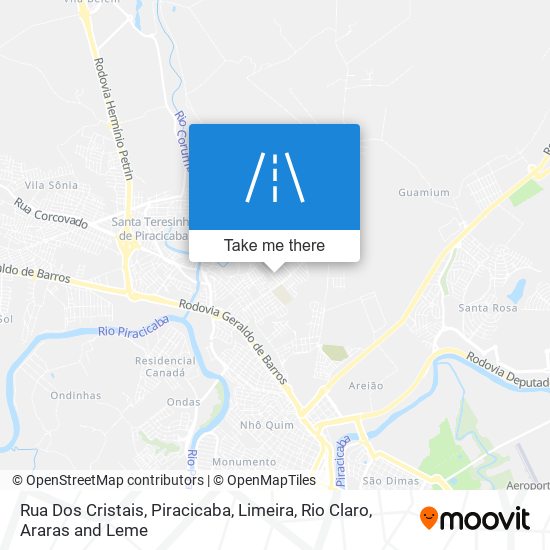 Rua Dos Cristais map