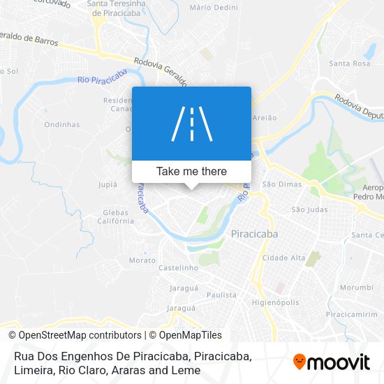 Rua Dos Engenhos De Piracicaba map