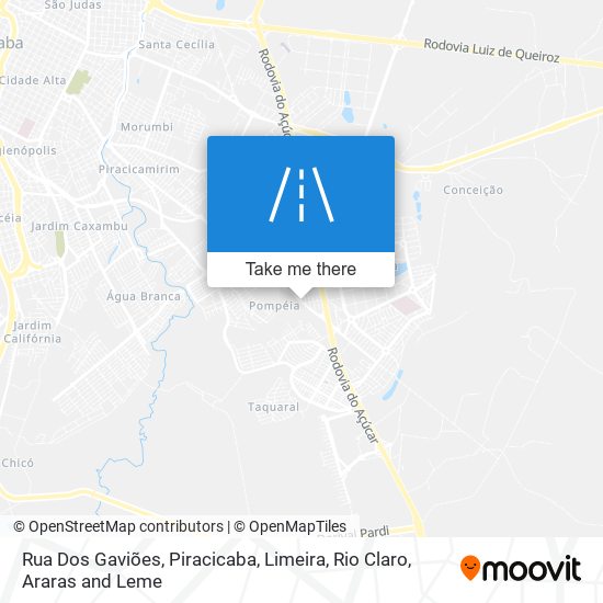 Mapa Rua Dos Gaviões