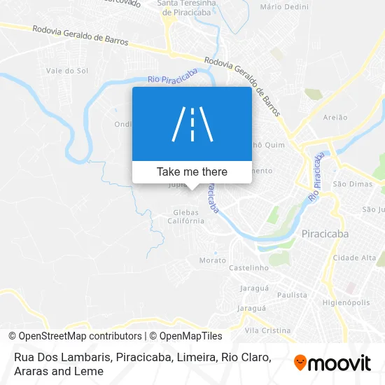 Rua Dos Lambaris map