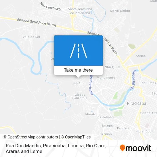 Rua Dos Mandis map