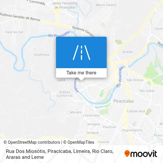 Rua Dos Miosótis map