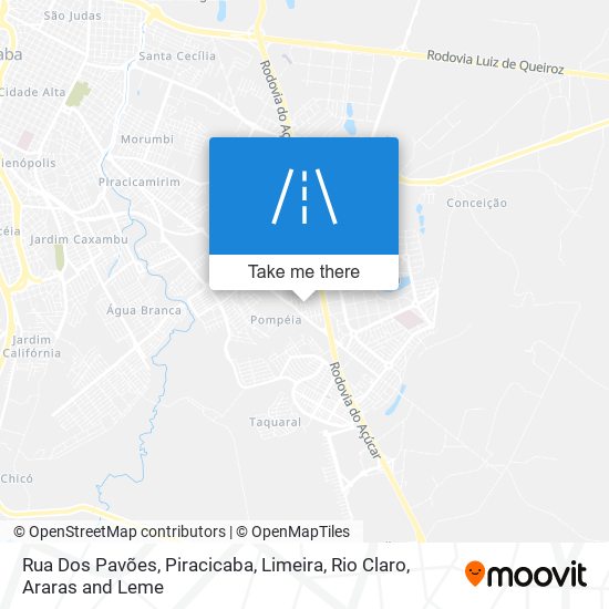 Rua Dos Pavões map