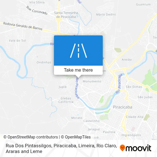 Rua Dos Pintassilgos map