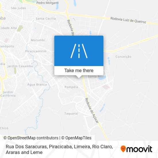 Rua Dos Saracuras map