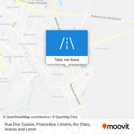 Rua Dos Tuiuiús map