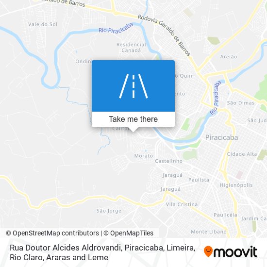 Mapa Rua Doutor Alcides Aldrovandi