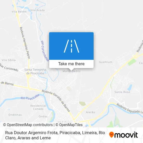 Rua Doutor Argemiro Frota map