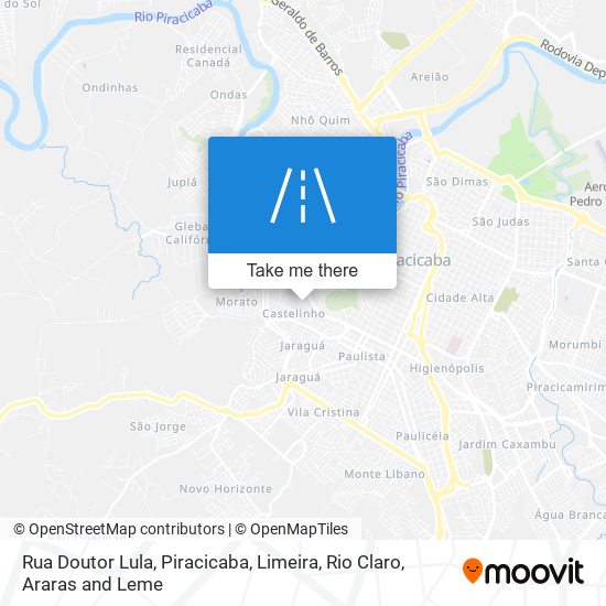 Rua Doutor Lula map