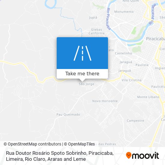 Mapa Rua Doutor Rosário Spoto Sobrinho