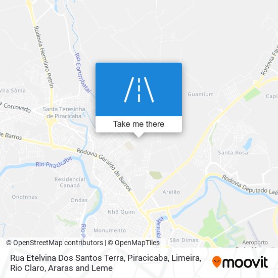 Rua Etelvina Dos Santos Terra map