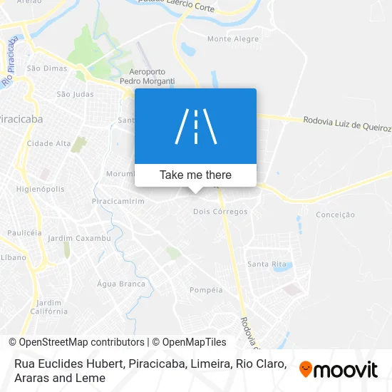 Rua Euclides Hubert map