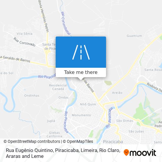 Mapa Rua Eugênio Quintino