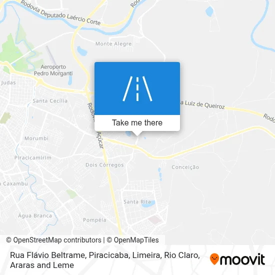 Rua Flávio Beltrame map