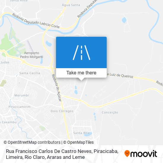 Mapa Rua Francisco Carlos De Castro Neves