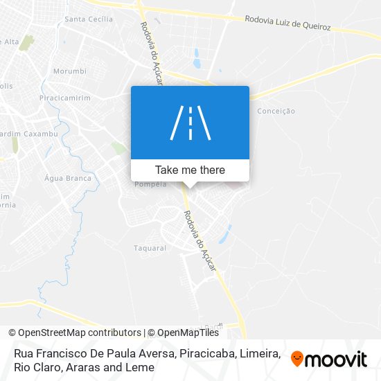 Rua Francisco De Paula Aversa map