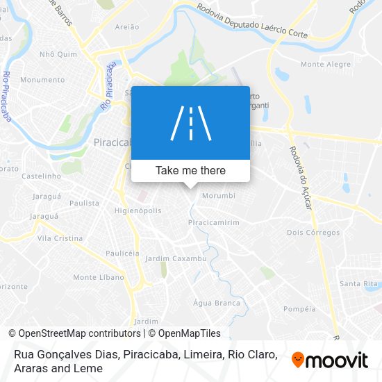 Rua Gonçalves Dias map