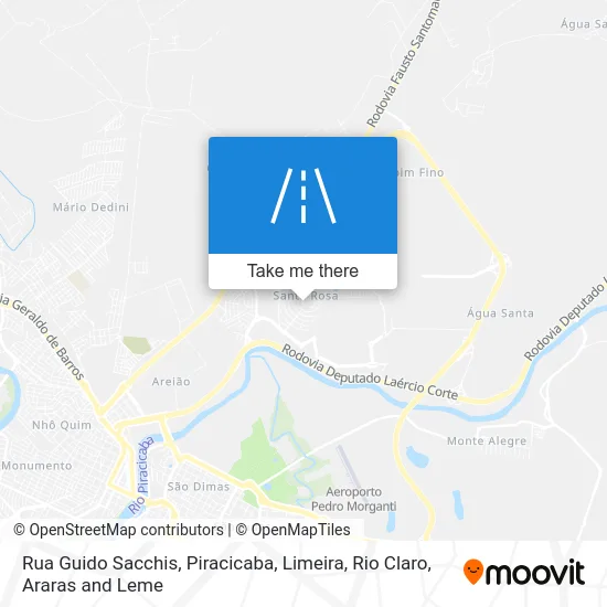 Rua Guido Sacchis map