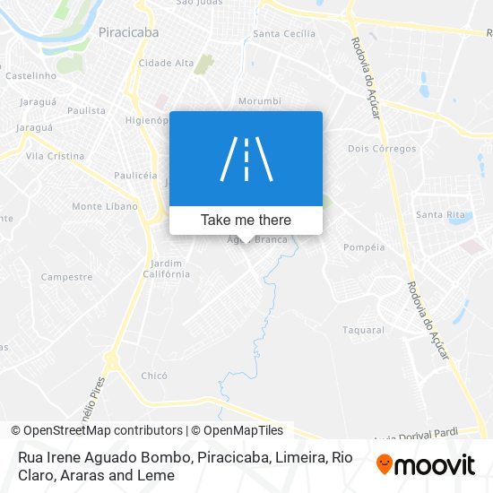 Rua Irene Aguado Bombo map