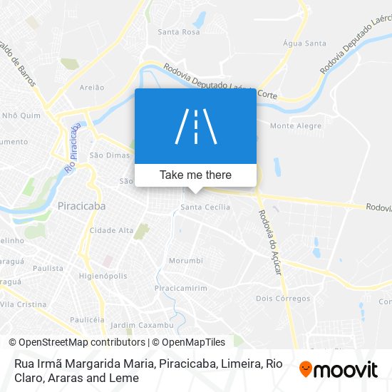 Mapa Rua Irmã Margarida Maria