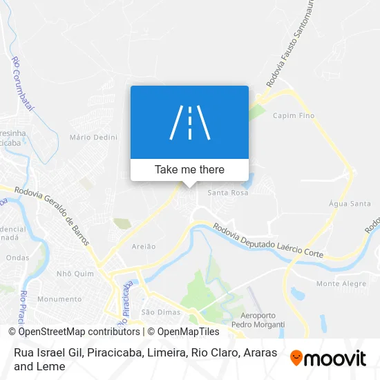 Rua Israel Gil map