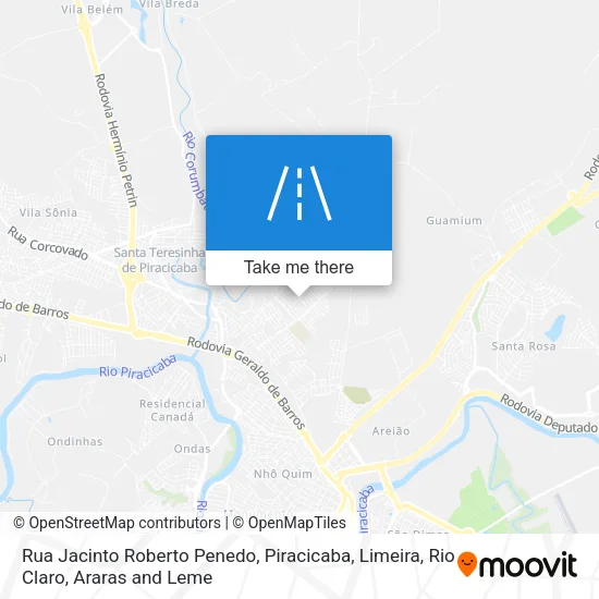 Rua Jacinto Roberto Penedo map