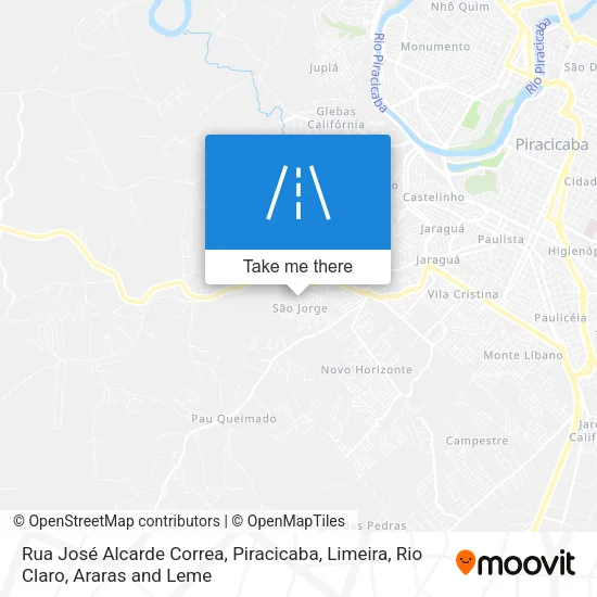 Rua José Alcarde Correa map