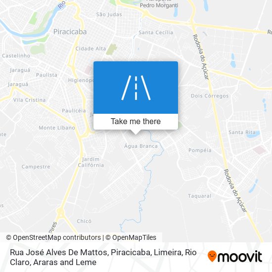 Mapa Rua José Alves De Mattos