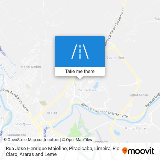 Mapa Rua José Henrique Maiolino