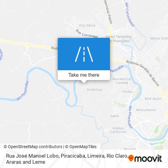 Rua José Manoel Lobo map