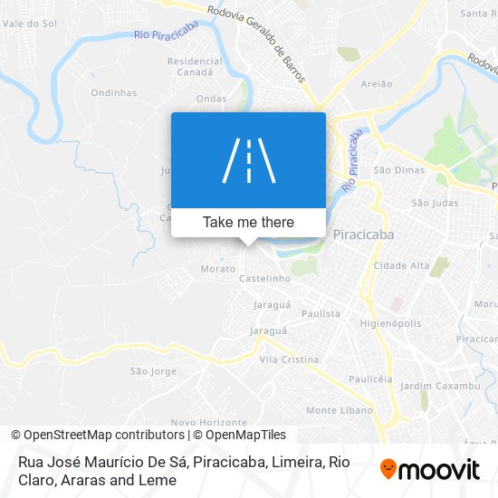 Rua José Maurício De Sá map