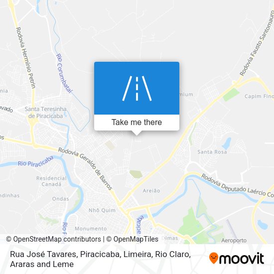 Rua José Tavares map