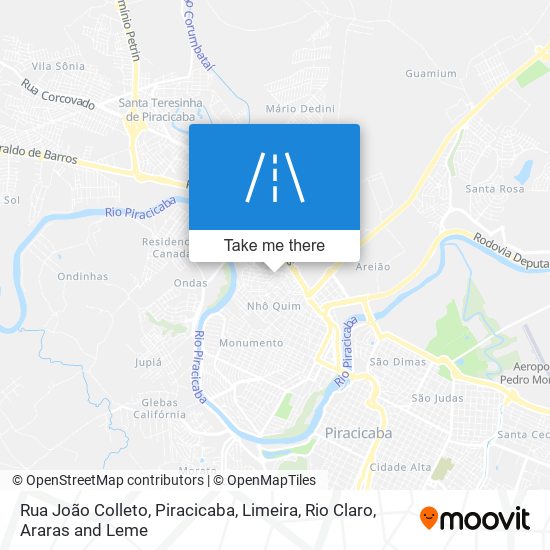 Mapa Rua João Colleto