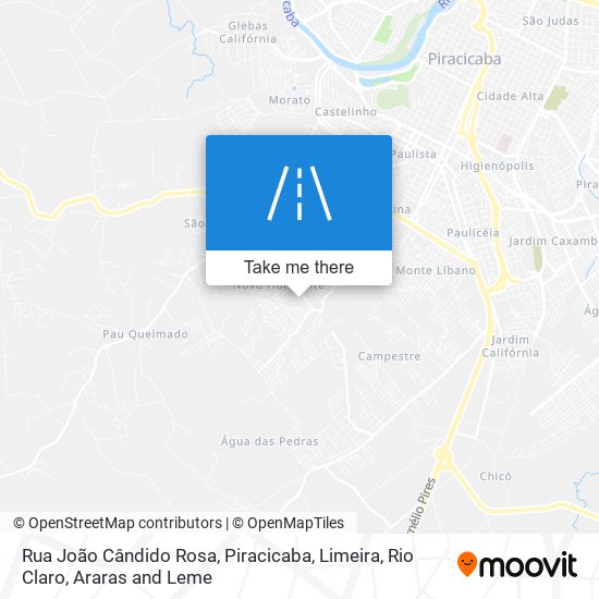 Mapa Rua João Cândido Rosa