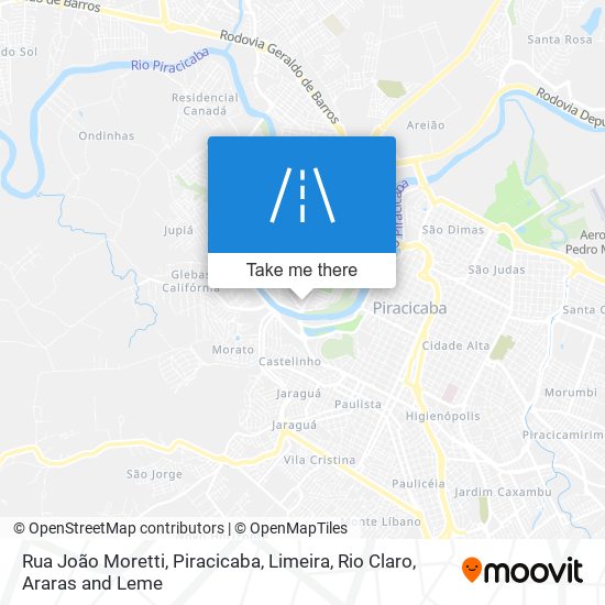 Rua João Moretti map