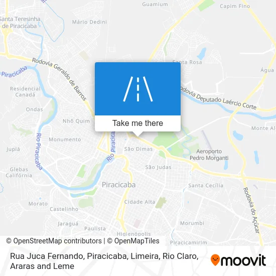Rua Juca Fernando map