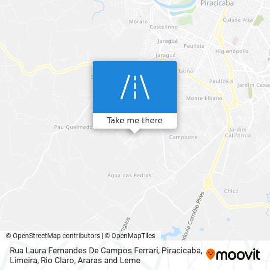 Rua Laura Fernandes De Campos Ferrari map